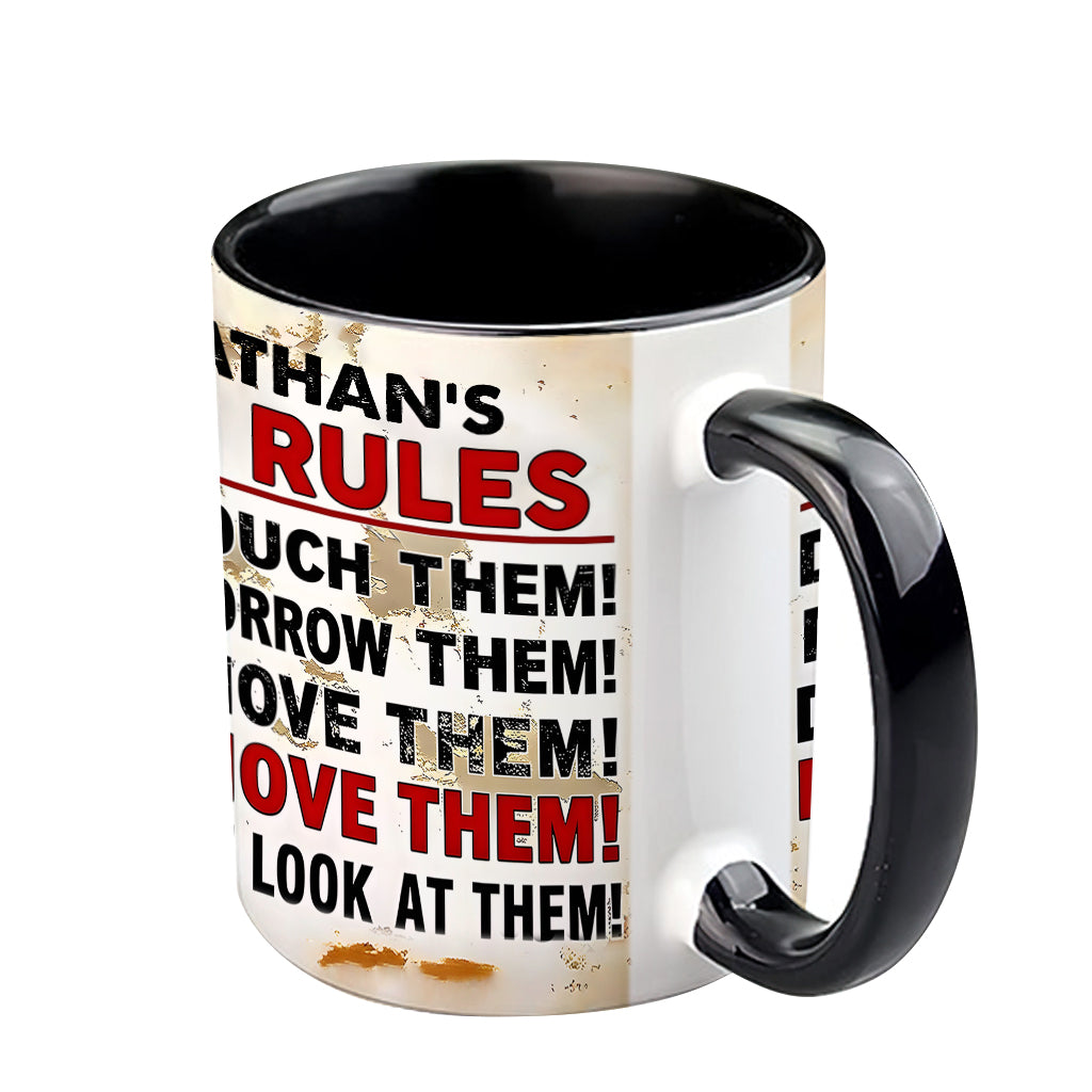 Mes outils, c'est la règle - Mug personnalisé pour garage