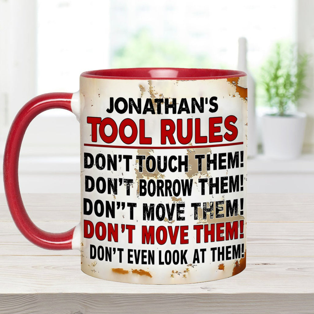 Mes outils, c'est la règle - Mug personnalisé pour garage