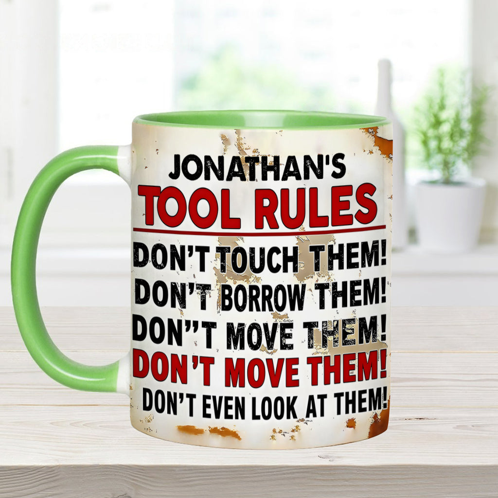 Mes outils, c'est la règle - Mug personnalisé pour garage