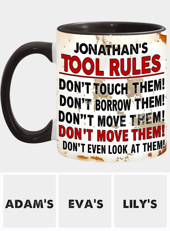 Mes outils, c'est la règle - Mug personnalisé pour garage