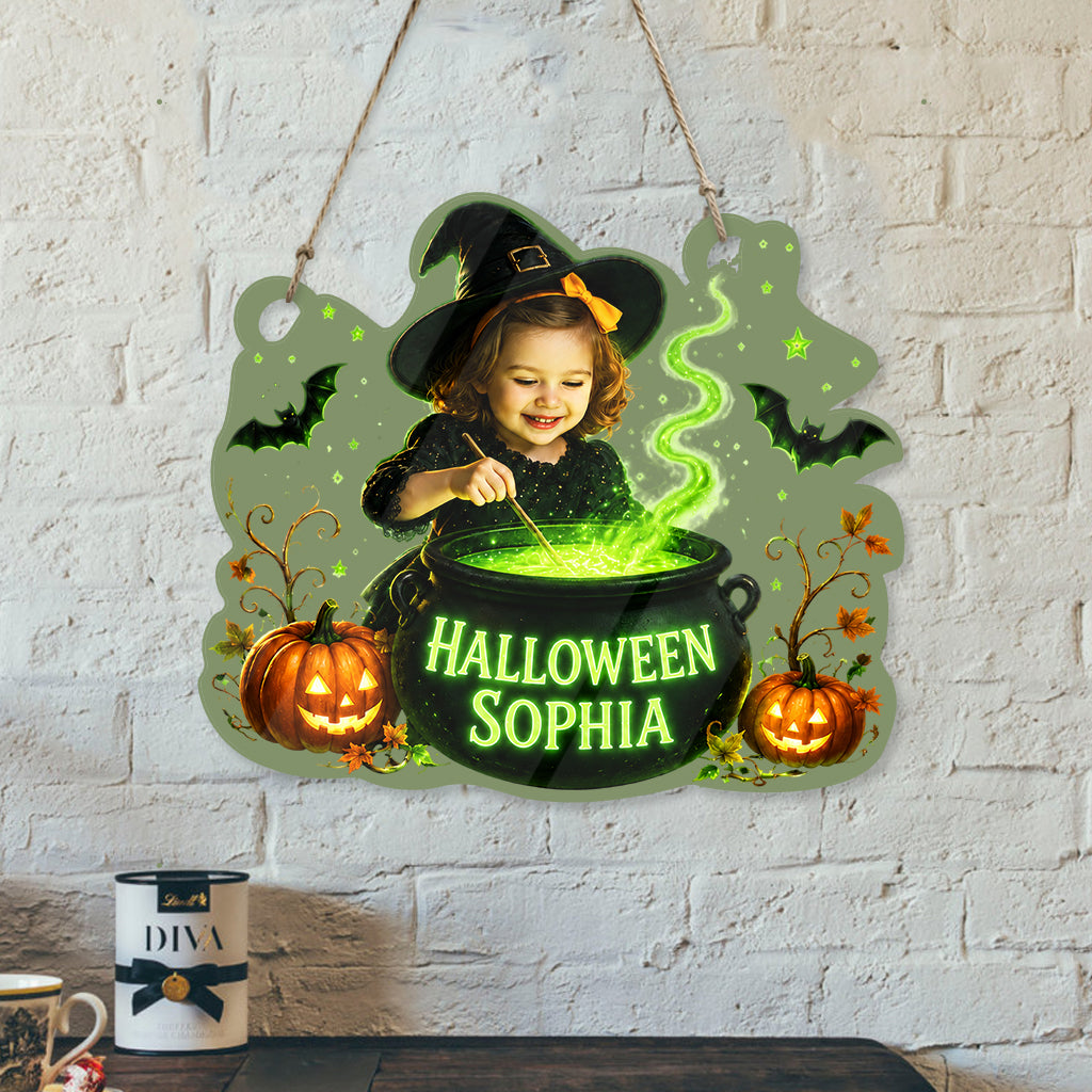 Halloween Kid's Room Decoration - Personalized Kid Luminous Acrylic Sign