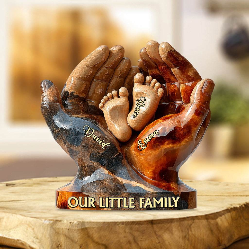 Our Little Family - Personalized Family Custom Shaped Acrylic Plaque