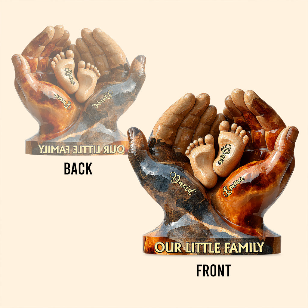 Our Little Family - Personalized Family Custom Shaped Acrylic Plaque