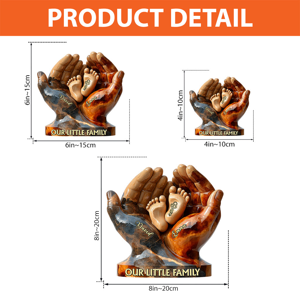 Our Little Family - Personalized Family Custom Shaped Acrylic Plaque