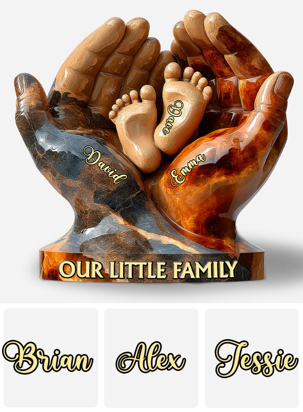 Our Little Family - Personalized Family Custom Shaped Acrylic Plaque