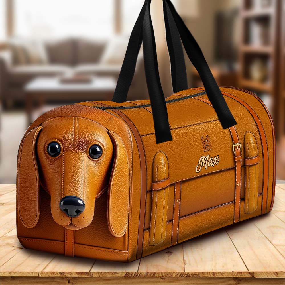 Cute Dachshund - Personalized Dachshund Duffle Bag