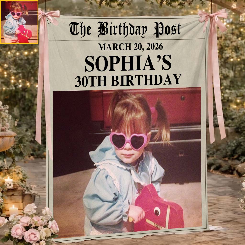 Happy Birthday - Personalized Birthday Blanket