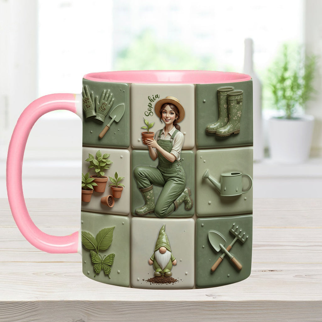 Love Gardening Green Thumbs - Personalized Gardening Accent Mug