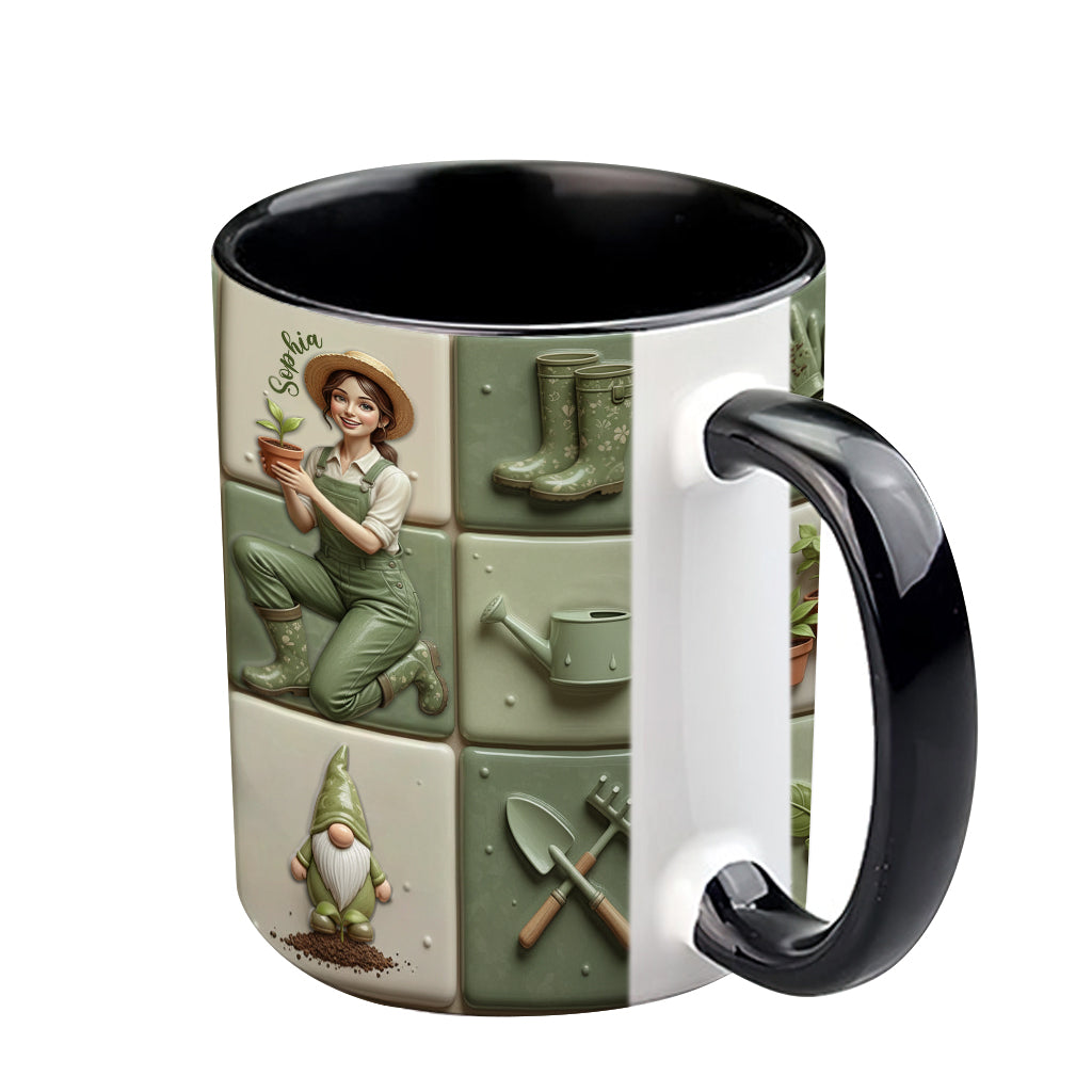 Love Gardening Green Thumbs - Personalized Gardening Accent Mug