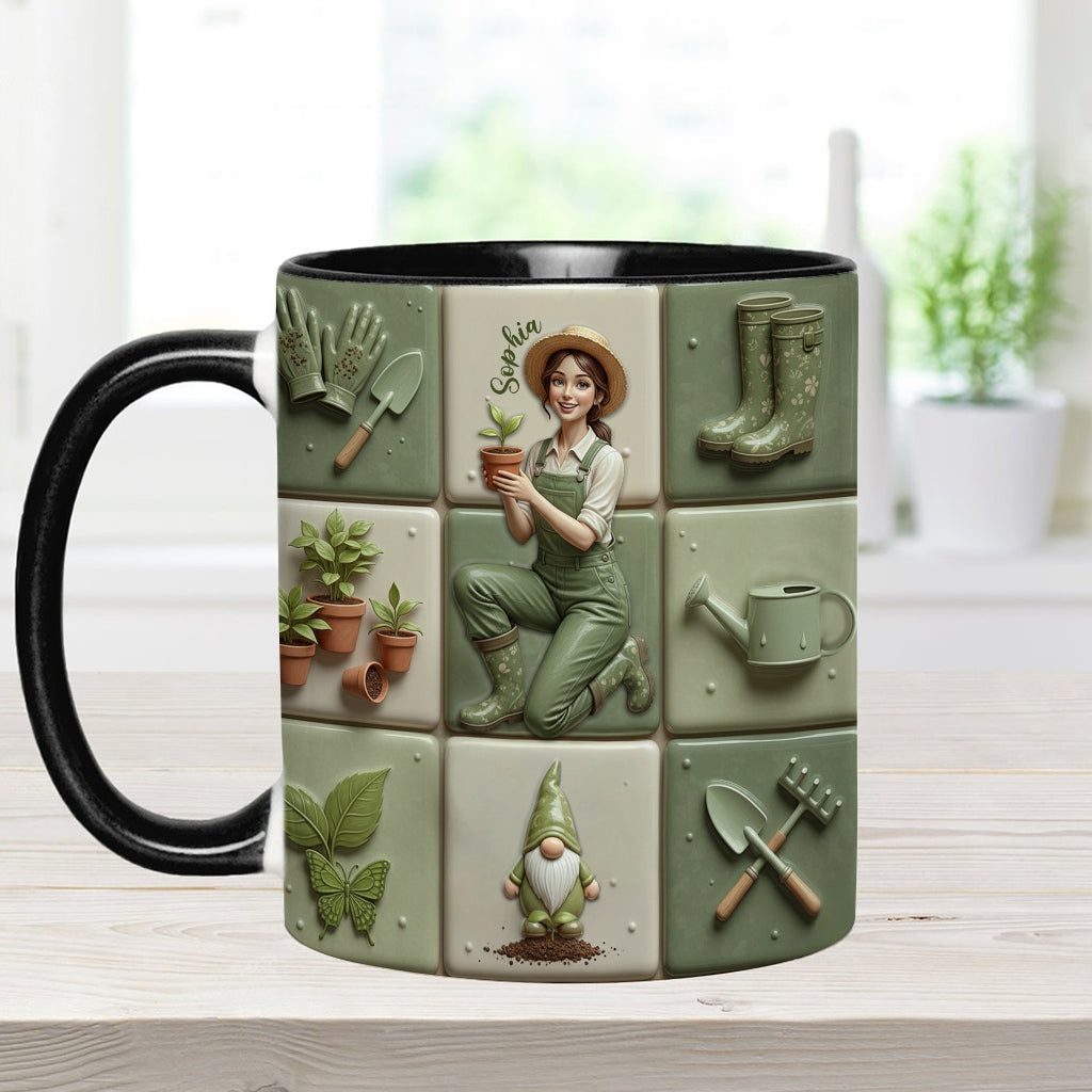 Love Gardening Green Thumbs - Personalized Gardening Accent Mug