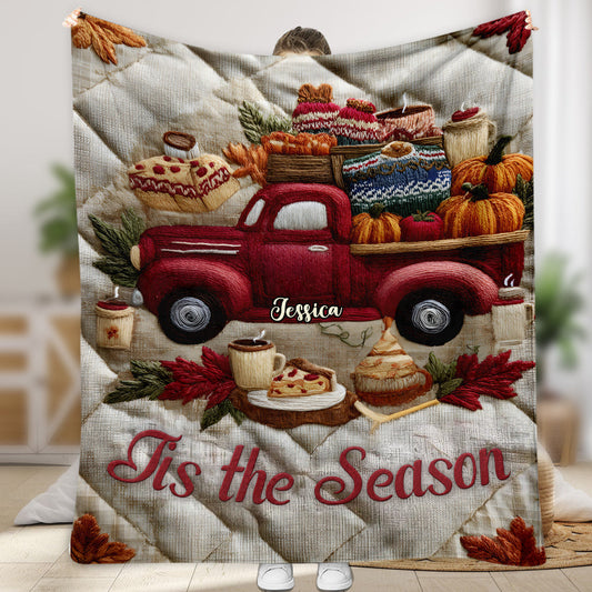 Tis The Season - Personalized Autumn Blanket