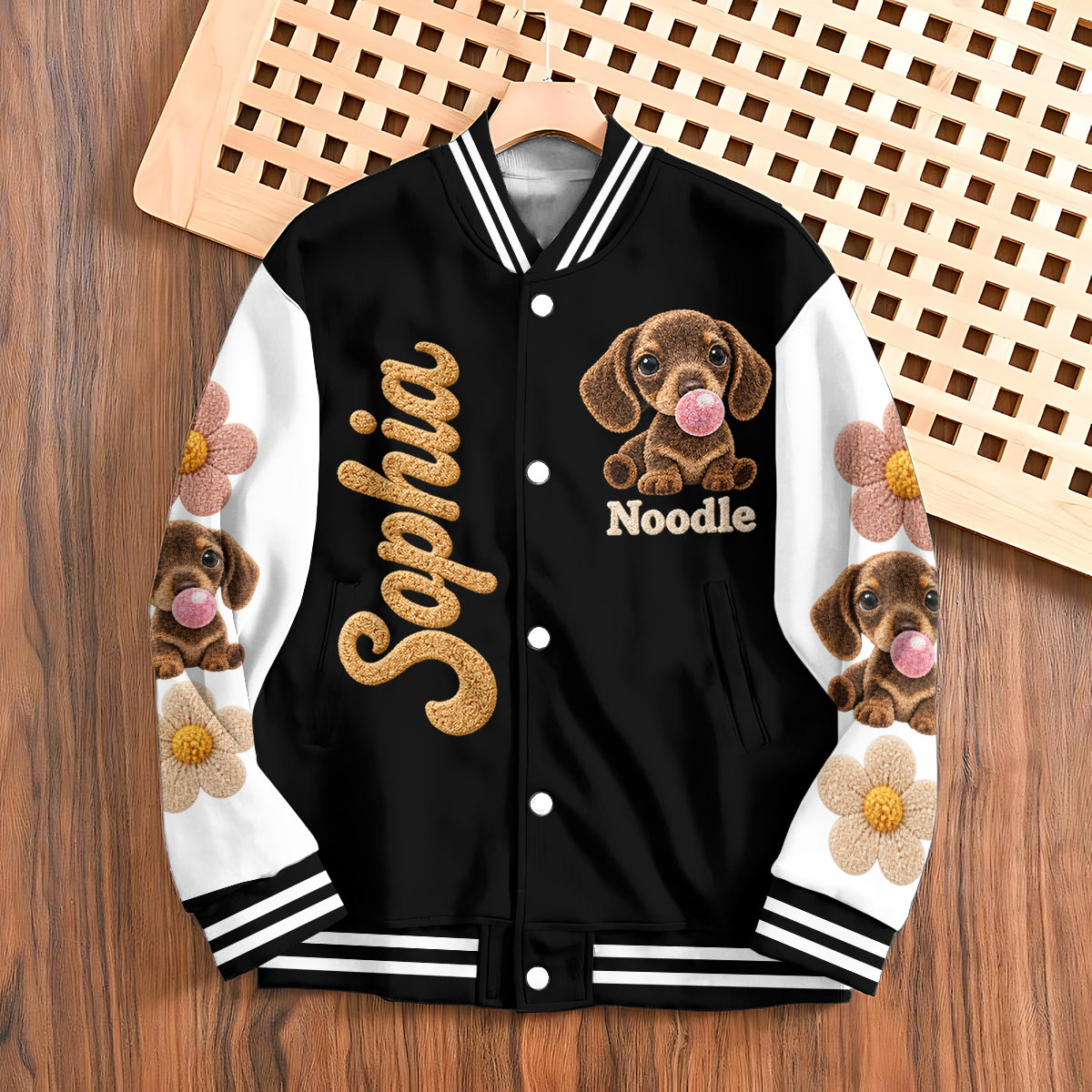 Adorable Paws - Personalized Dog Varsity Jacket