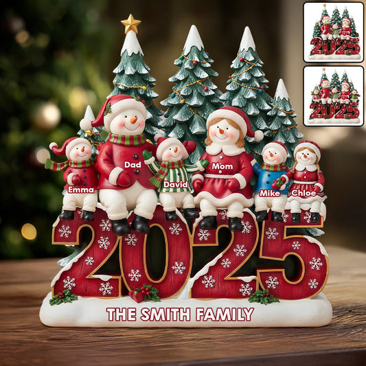 Happy Family - Personalized Family Custom Shaped Acrylic Plaque