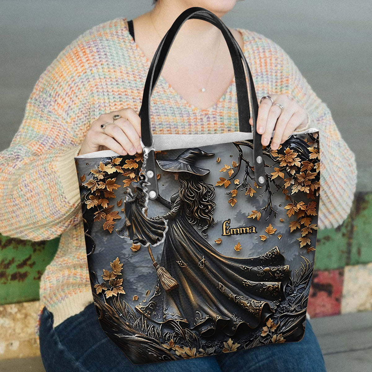 Beautiful Witch - Personalized Witch Tote Bag