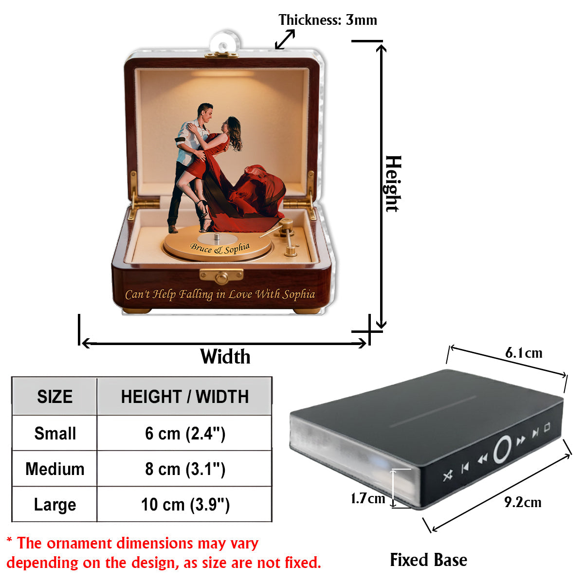 Create A Song With Your Love - Personalized Couple Music Ornament