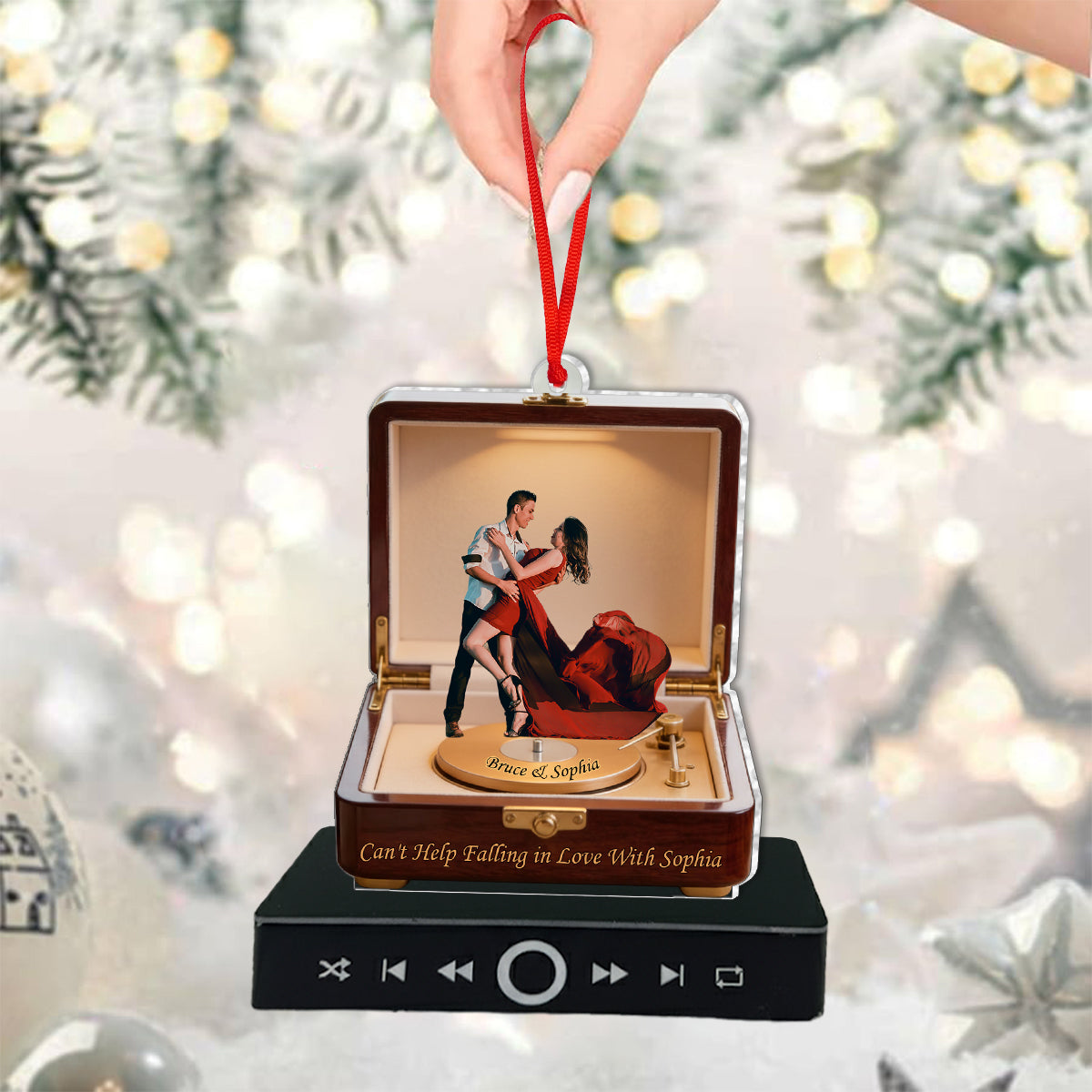 Create A Song With Your Love - Personalized Couple Music Ornament