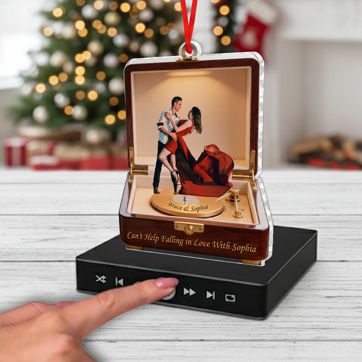 Create A Song With Your Love - Personalized Couple Music Ornament