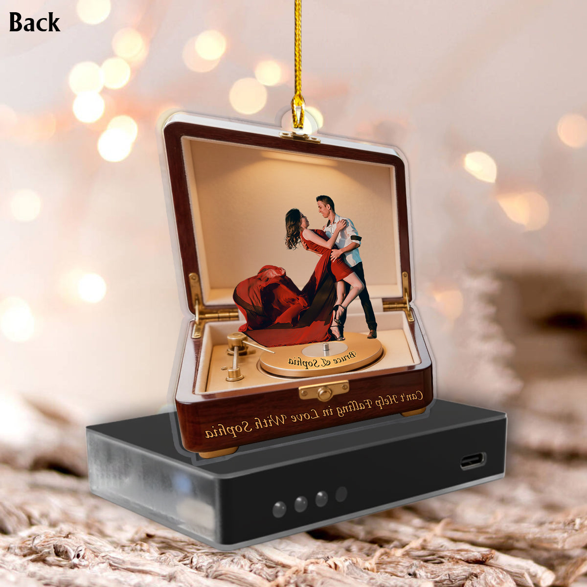 Create A Song With Your Love - Personalized Couple Music Ornament