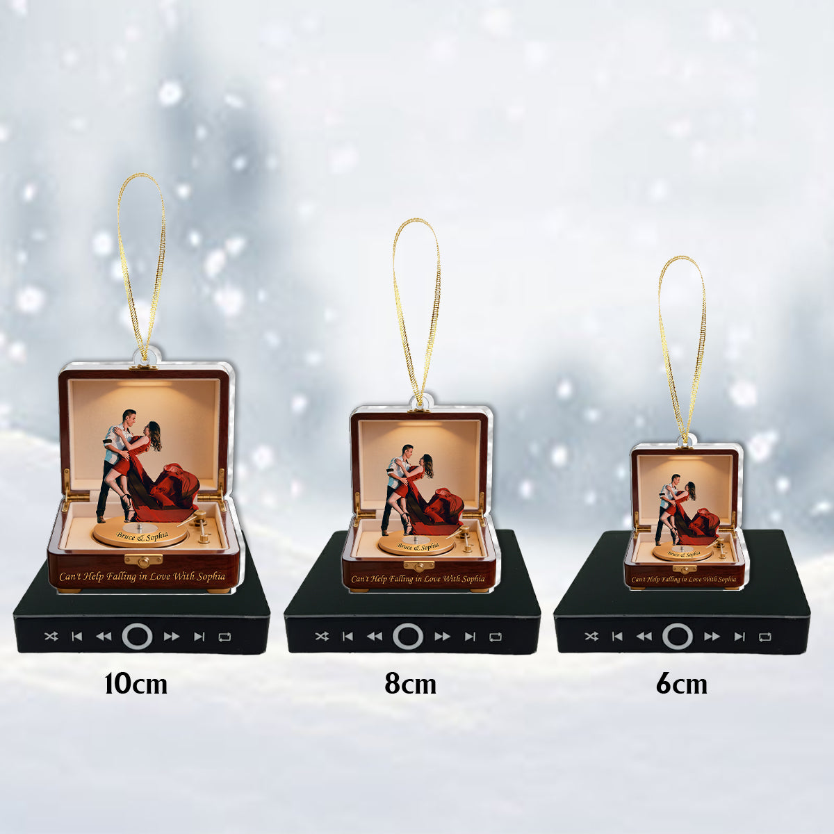 Create A Song With Your Love - Personalized Couple Music Ornament