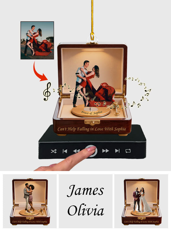 Create A Song With Your Love - Personalized Couple Music Ornament
