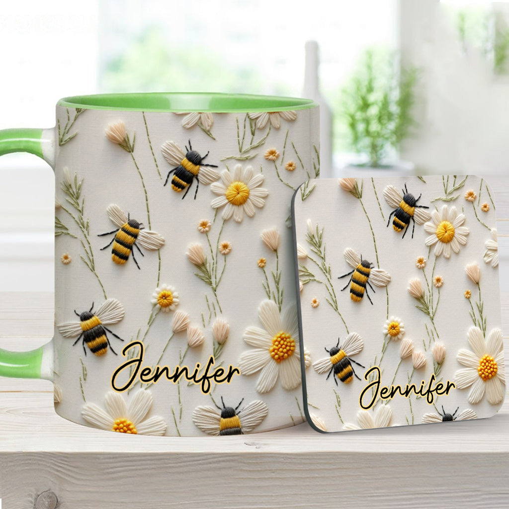 Love Bees - Personalized Bee Accent Mug