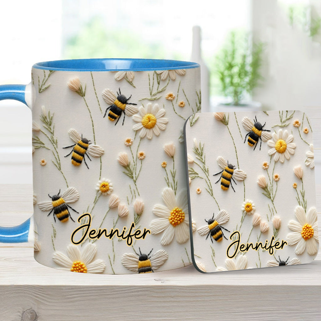 Love Bees - Personalized Bee Accent Mug