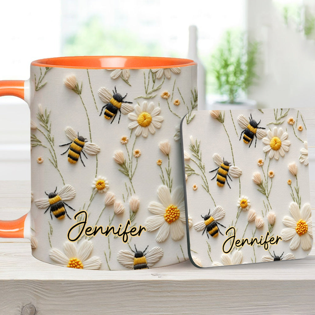 Love Bees - Personalized Bee Accent Mug