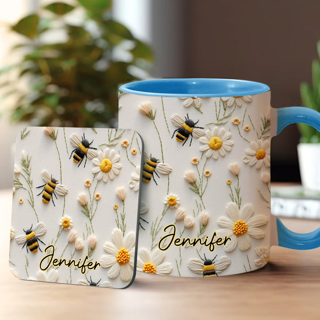 Love Bees - Personalized Bee Accent Mug