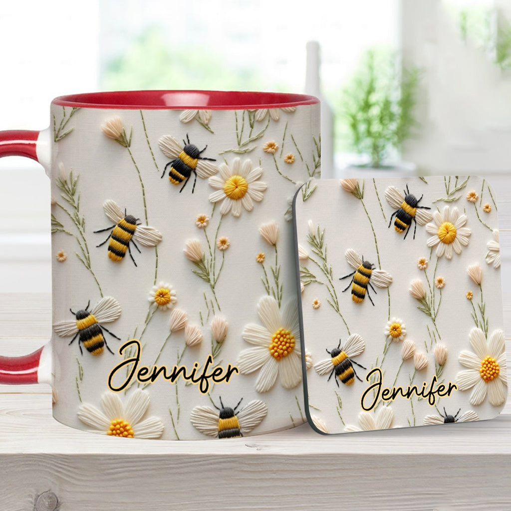 Love Bees - Personalized Bee Accent Mug