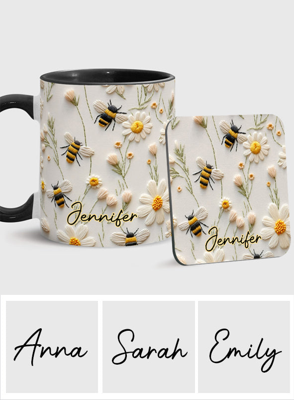 Love Bees - Personalized Bee Accent Mug