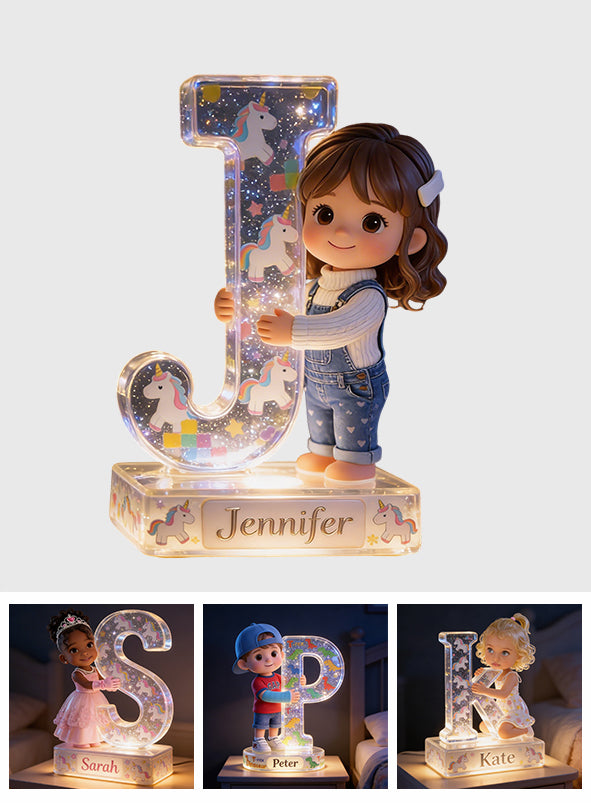 Magic Letter - Personalized Kid Acrylic LED Night Light