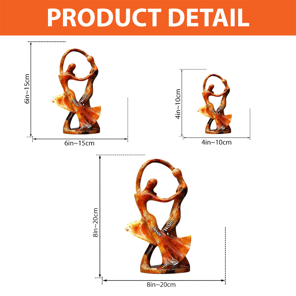 Dancing With You Feels Like Magic - Personalized Couple Custom Shaped Acrylic Plaque