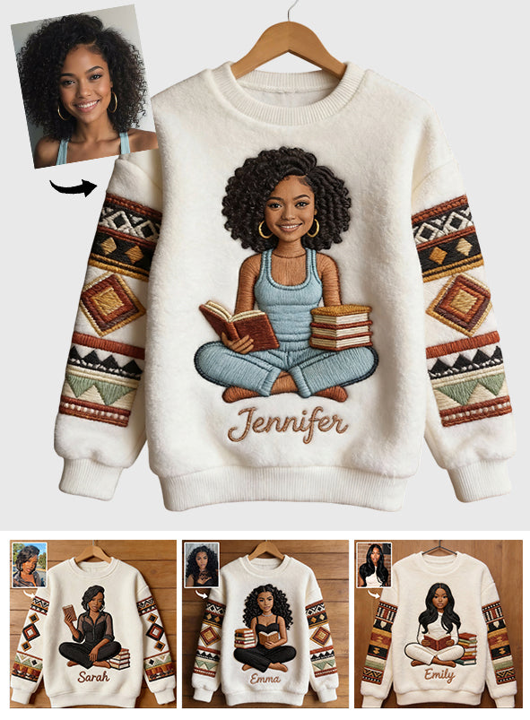 Schwarze Geschichte und Kultur – Personalisiertes T-Shirt mit afroamerikanischem Allover-Print