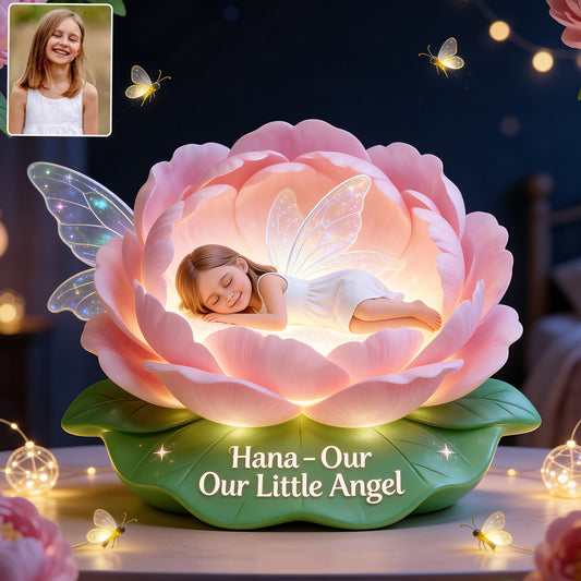 Geschenk für Ihren kleinen Engel - Personalisierte Kinder Acryl LED Nachtlicht