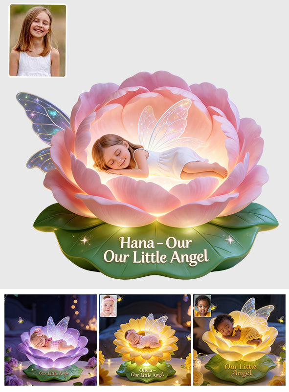 Geschenk für Ihren kleinen Engel - Personalisierte Kinder Acryl LED Nachtlicht