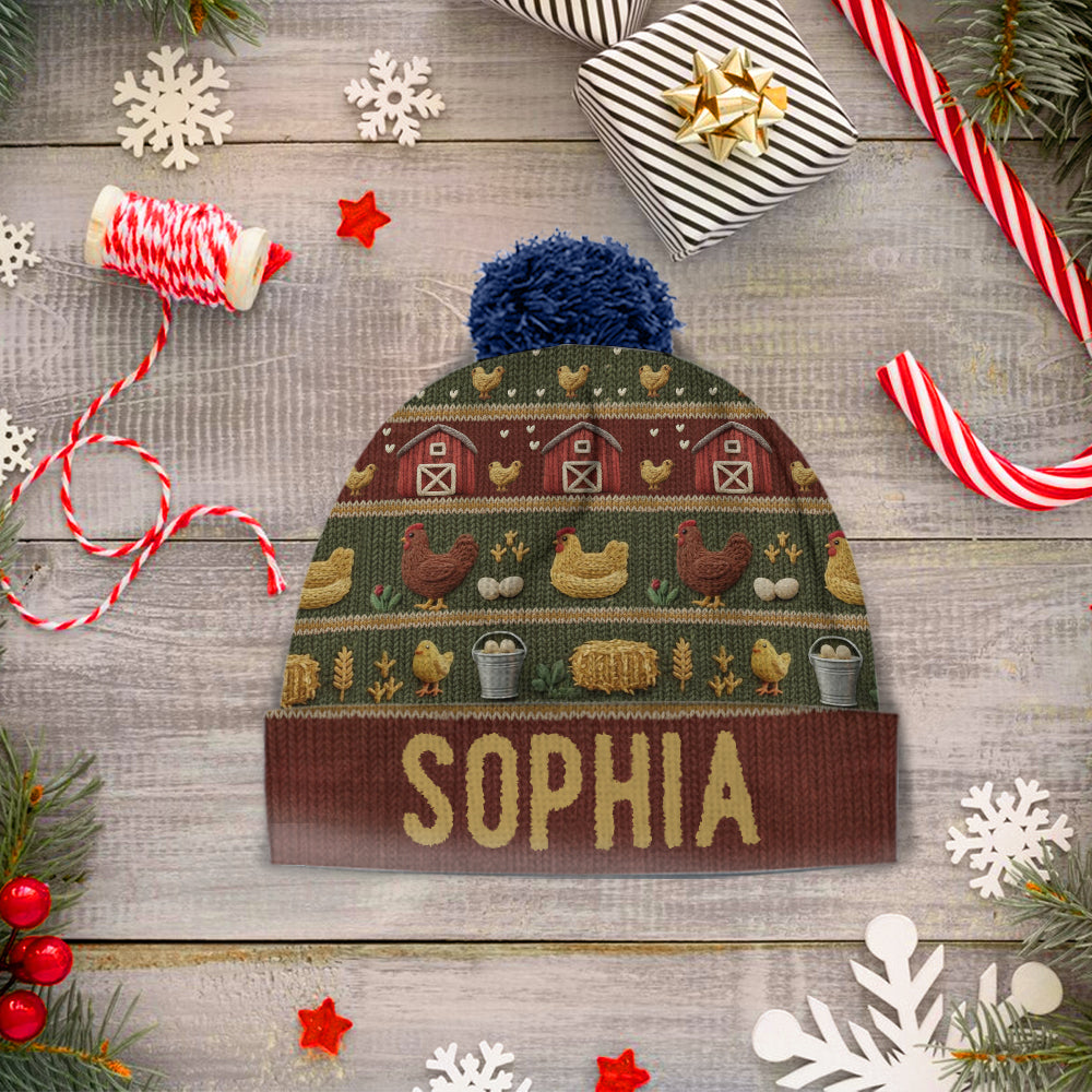 Verrückte Hühnerlady – Personalisierte Hühnermütze