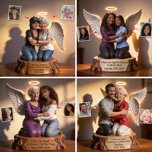 I Have An Angel In Heaven - Personalized Memorial Acrylic LED Night Light