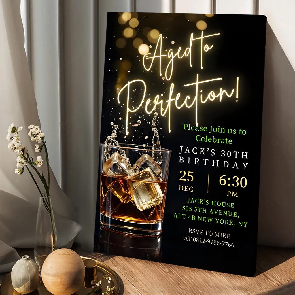Happy Birthday - Personalized Birthday Canvas And Poster