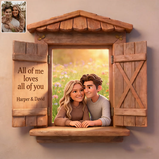 Benutzerdefiniertes Foto - Personalisierte Holztafel für Paare