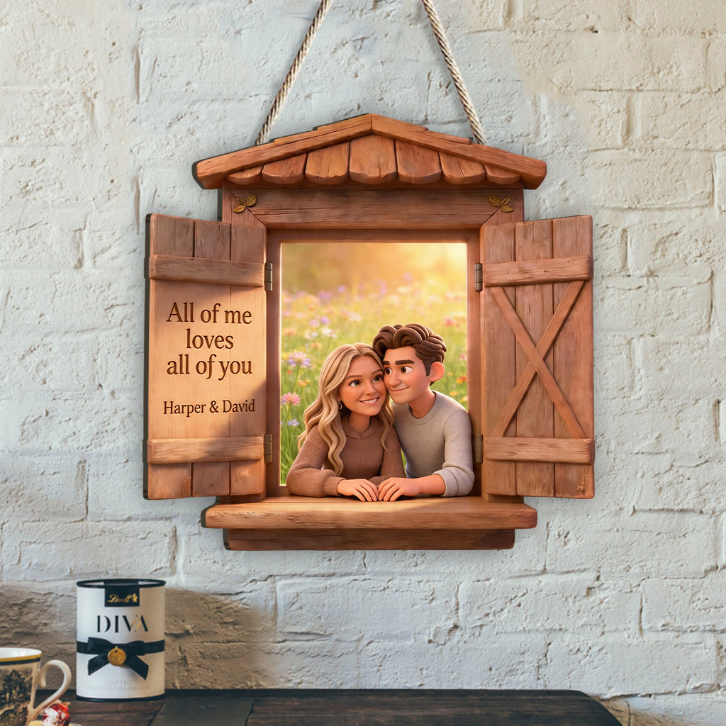 Benutzerdefiniertes Foto - Personalisierte Holztafel für Paare