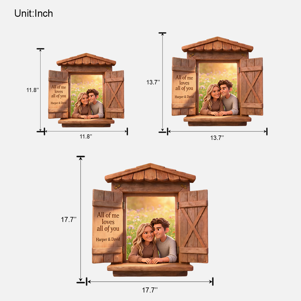 Benutzerdefiniertes Foto - Personalisierte Holztafel für Paare