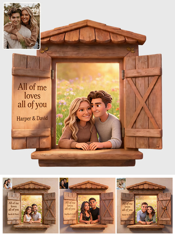 Benutzerdefiniertes Foto - Personalisierte Holztafel für Paare