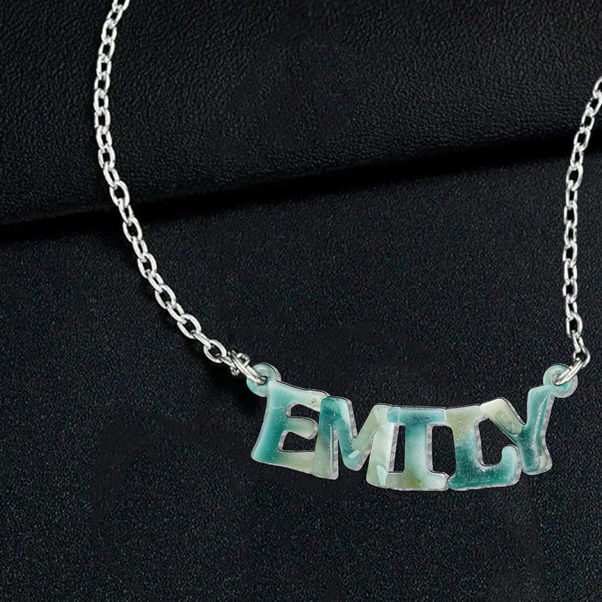 Sea Glass - Personalized Sea Lover Custom Shaped Pendant Necklace