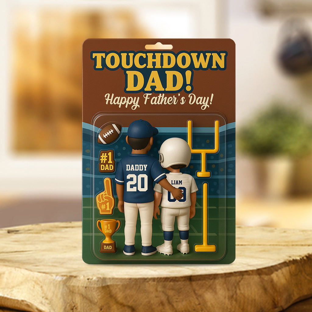 Touchdown Mom/Dad! - Personalized Football Custom Shaped Acrylic Plaque