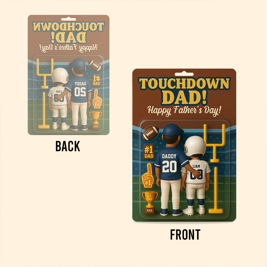 Touchdown Mom/Dad! - Personalized Football Custom Shaped Acrylic Plaque