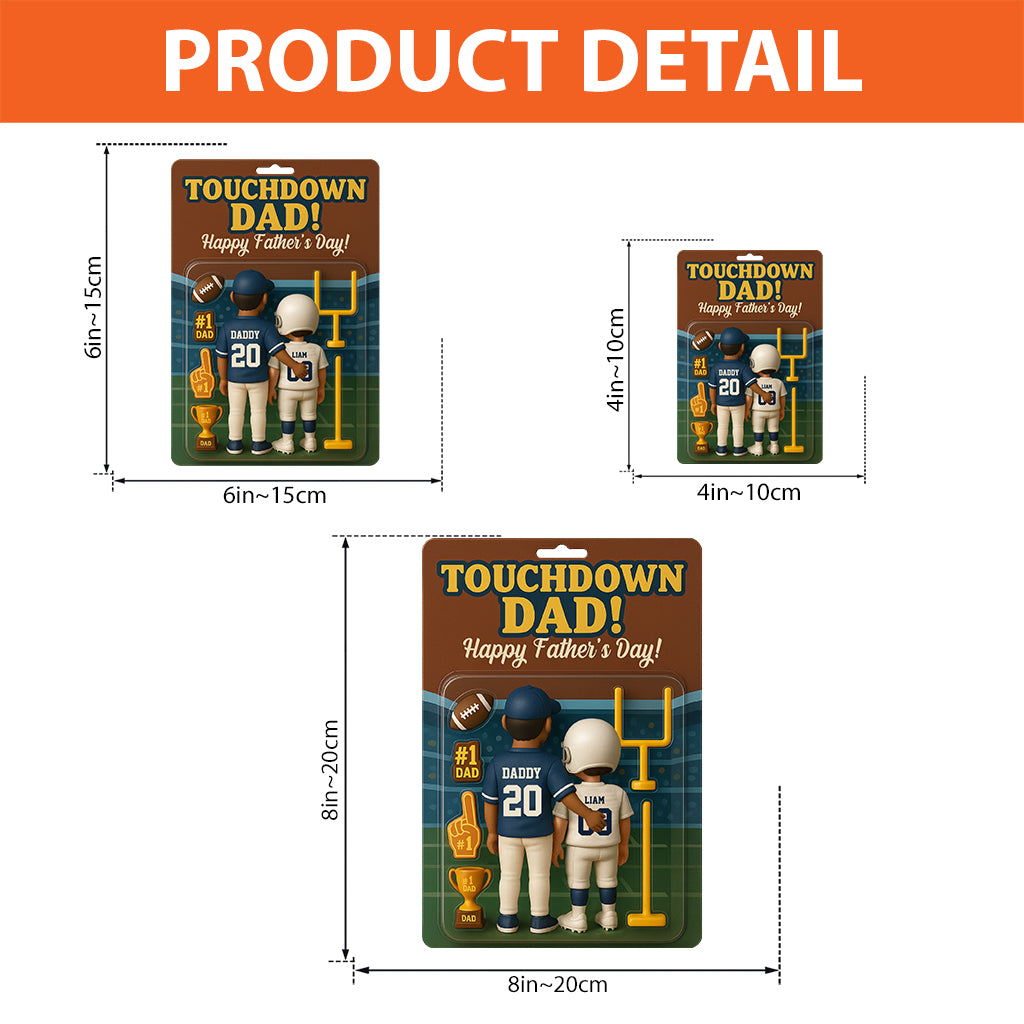 Touchdown Mom/Dad! - Personalized Football Custom Shaped Acrylic Plaque