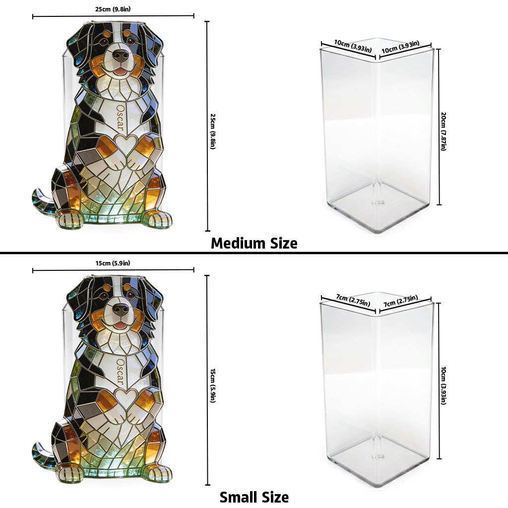 Custom Any Pet Photo - Love My Pet - Personalized Pet Acrylic Pot