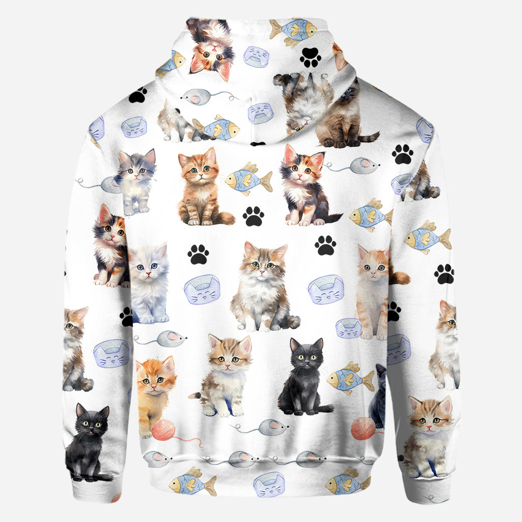 Life Is Better With Cats - Personalized Cat All Over Shirt