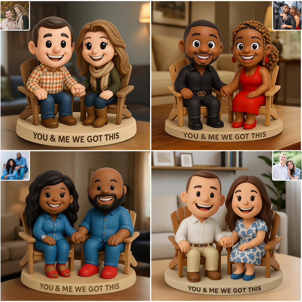 You & Me We Got This - Personalized Couple Custom Shaped Acrylic Plaque