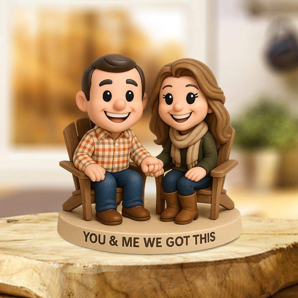 You & Me We Got This - Personalized Couple Custom Shaped Acrylic Plaque